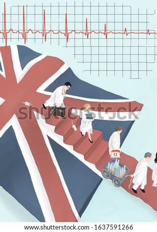 Brexit - doctors and scientists are leaving the UK Stock fotó © 