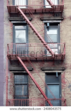 Similar – Foto Bild Feuertreppe eines Parkhauses.