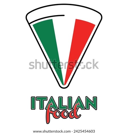 Italian food Local food logo Vector illustration