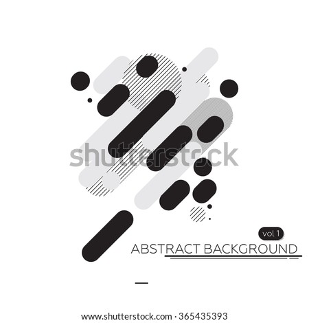 Abstract technology background black & white. simple vector illustration. Perfectly suited for the artwork, printing and web design