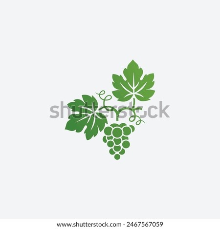 Minimalist Grape Vineyard Logo Icon Vector