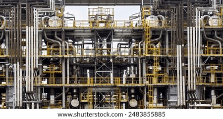 Similar – Image, Stock Photo Piping in chemical plant