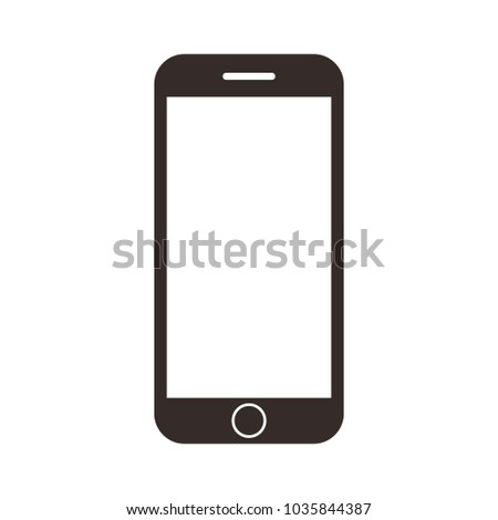 phone vector icon. smartphone. mobile phone on the white background.