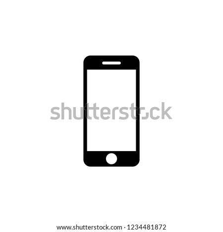 phone vector icon. smartphone. mobile phone on the white background.