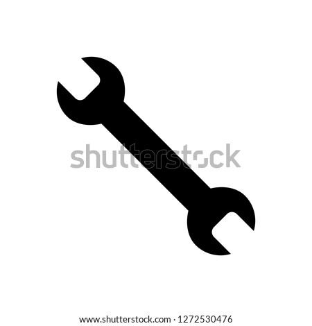 Repair icon. Wrench icon. Settings icon isolated
