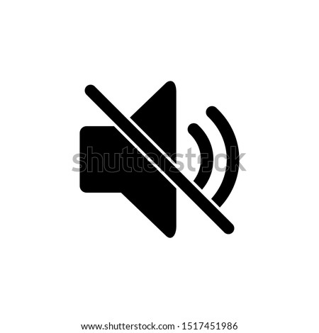 Sound Off Icon Vector. Speaker icon vector. Sound volume mute. Loudspeaker icon vector.