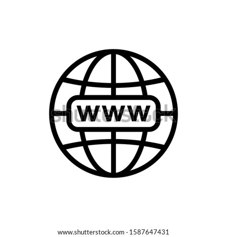 Web icon. Website icon page symbol for your web design. Internet world vector. browser