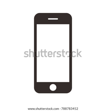 mobile phone smartphone device gadget on the white background.