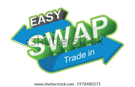 Swap Logo Concept Easy Swap Trade in, Logo Design Vector