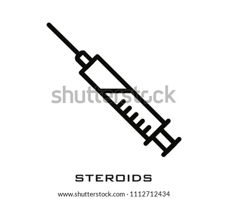 Steroids icon signs