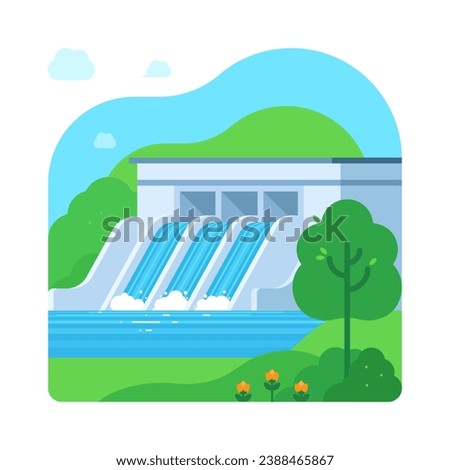 Nature - Environment - Climate Change - Renewable Energy - Hydroelectric Power Station 