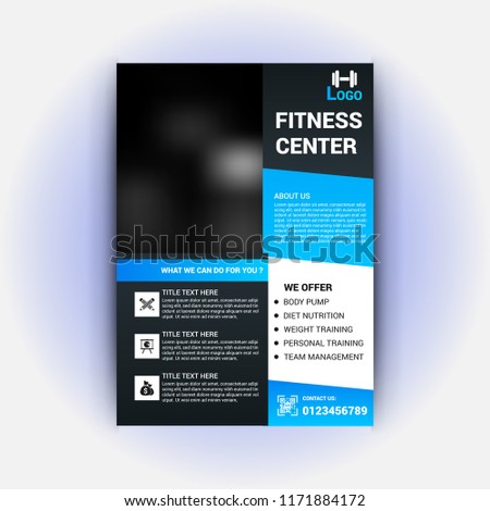 Fitness Club Flyer Template