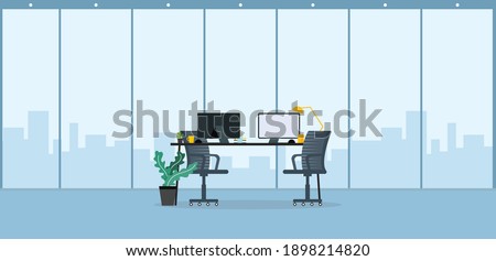 Office of Learning and Teaching Work In the company of business people working using program design vector illustration	