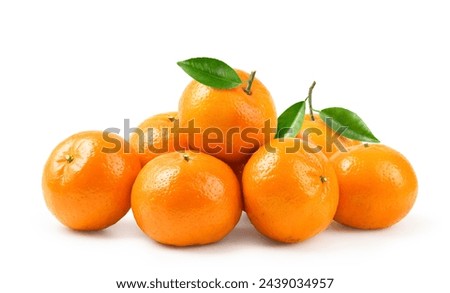 Similar – Image, Stock Photo Tangerine fresh  with leaves close up
