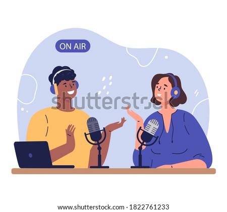 Similar – Image, Stock Photo Home podcasting