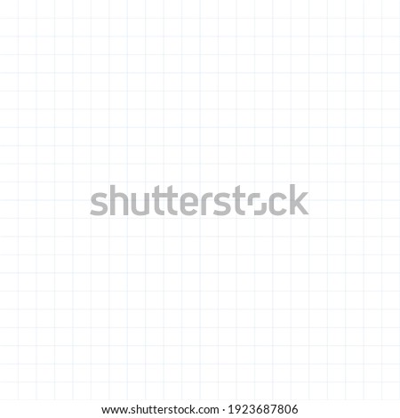 Abstract blue straight line square grid paper background closeup vector. Mathematics grid background. Reminder notes, memo, note paper template, write paper. School, education notebook grid sheet.