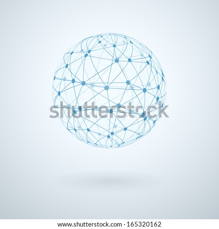Global network icon vector illustration