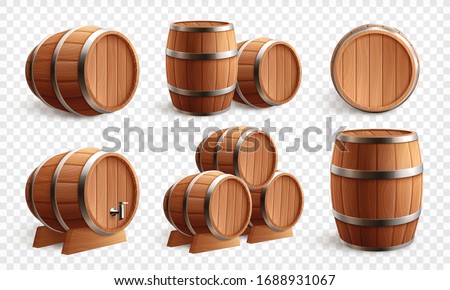 Similar – Image, Stock Photo Wooden barrel as detail view