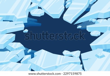 Similar – Image, Stock Photo hole in the ice Winter