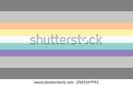 demifaun flag color vector illustration