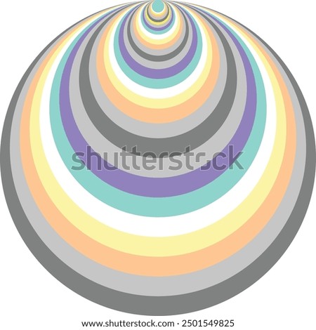 color of demifaun flag in many circle shape vector illustration.