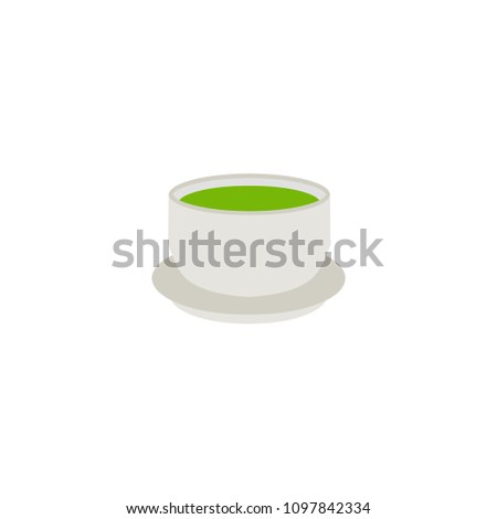 Teacup Without Handle Vector Flat Icon