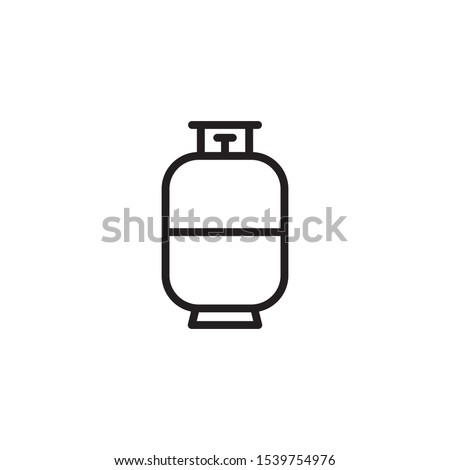 Gas cylinder vector tank. icon design