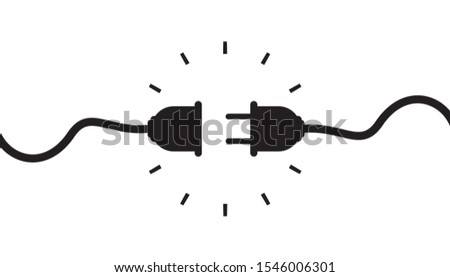 Electric plug icon design. Vector illustration.