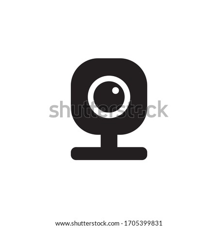 Digital webcam icon design isolated on white background