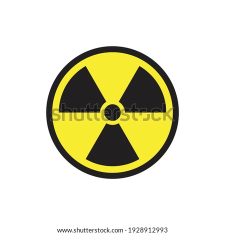 Radiation or nuclear caution design. vector illustration