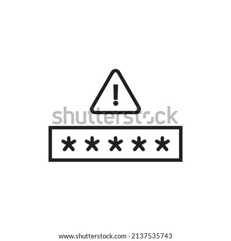 Wrong password code icon design. vector illustration