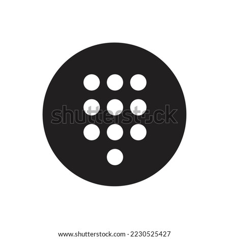 Dialpad, numeric keypad icon design. isolated on white background. vector illustration
