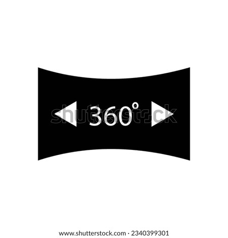 Panorama view mode icon design. Panoramic view vector icon. isolated on white background. vector illustration