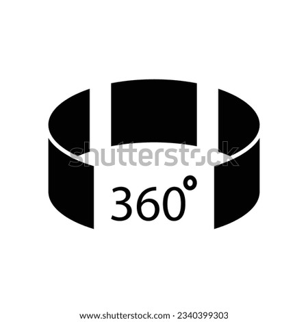 Panorama view mode icon design. Panoramic view vector icon. isolated on white background. vector illustration