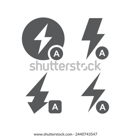 auto flash icon design, isolated on white background, vector illustration