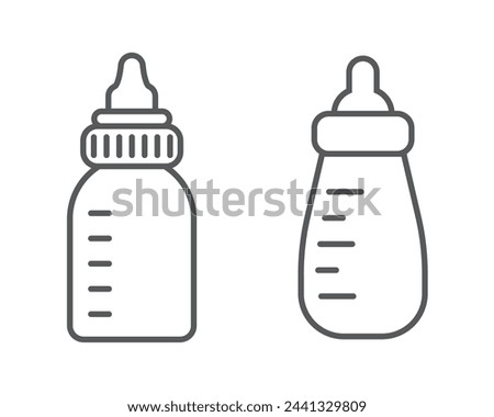 Baby bottle icon design, isolated on white background, vector illustration