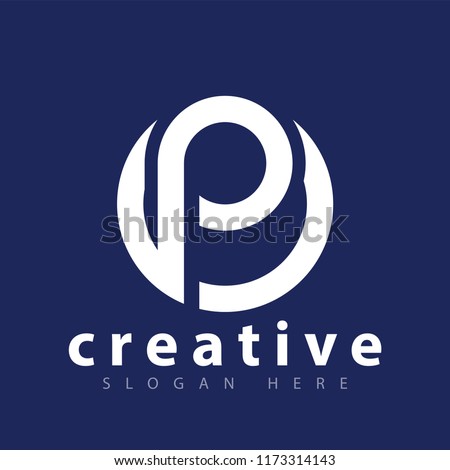 P letter logo icon vector template