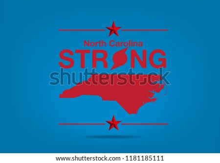 North Carolina Strong logo concept, Vector EPS 10.