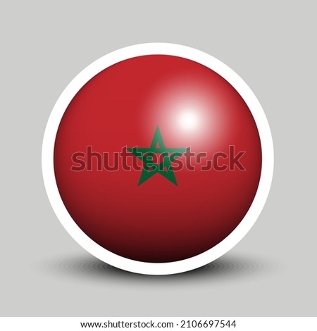 Flags vector of the Morocco. Morocco flag isolated on white background. Flag of Moroccan.