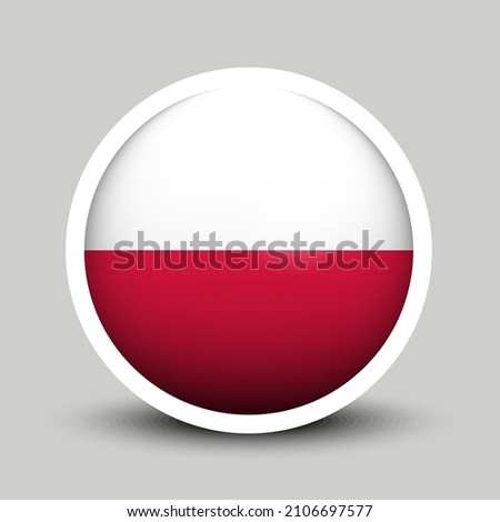 Flags vector of the Poland. Poland flag isolated on white background. Flag of Polish.