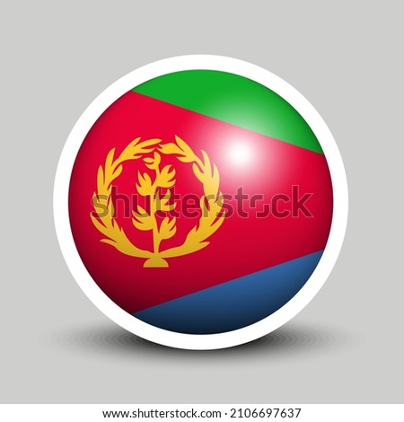 Flags vector of the Eritrea. Eritrea flag isolated on white background. Flag of Eritrean.
