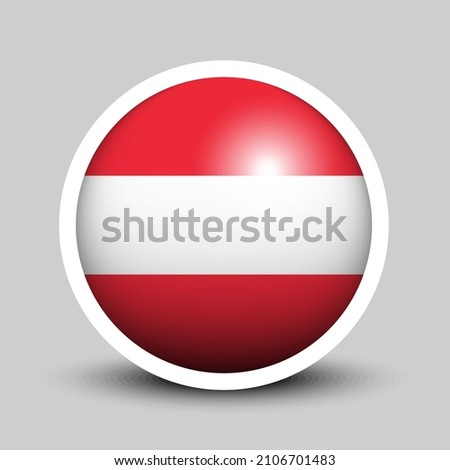 Flags vector of the Austria. Austria flag isolated on white background. Flag of Austrian.