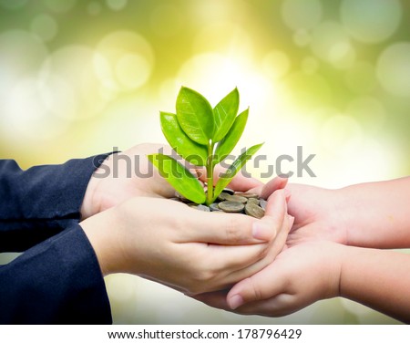 Similar – Image, Stock Photo A palm tree grows in the courtyard of a building