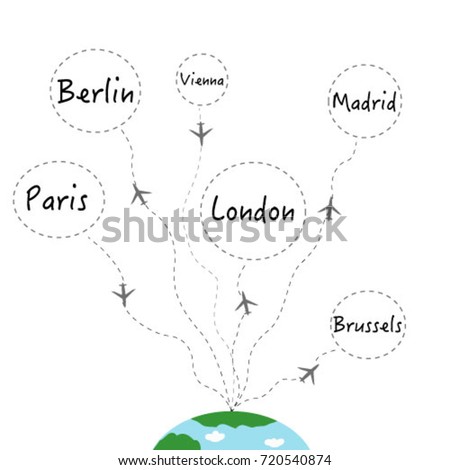 Travel destination for holiday