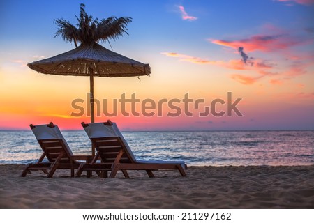 Similar – Image, Stock Photo orange parasol with blue sky