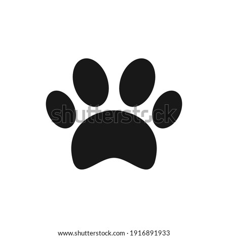 paw print icon vector design illustration