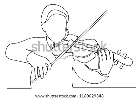 Violin Line Drawing | Free download on ClipArtMag