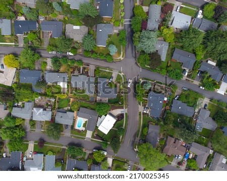 Similar – Image, Stock Photo Picturesque view of small village in mountains