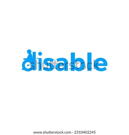 DISABLE No 2 Wordmark Logo - The letter 