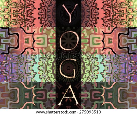 Yoga design with mandalas
